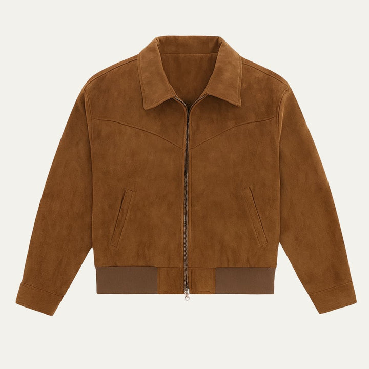 Madrid ruskind læder jakke - herre klassisk bomber Style