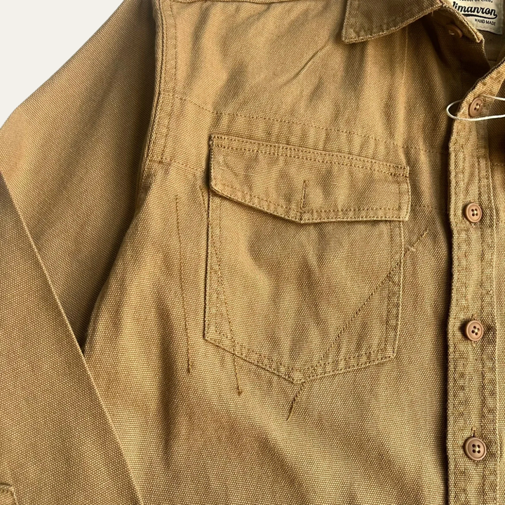 Freja Andersen | Herre bomuld Washed Canvas skjortejakke