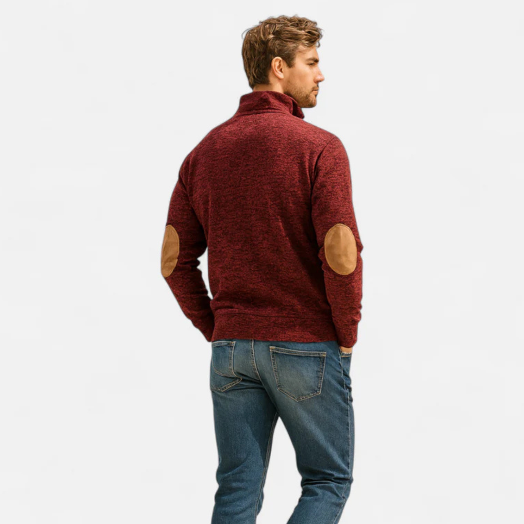 Tarvisio | Herre strikket Heritage trøje med Elbow Patches