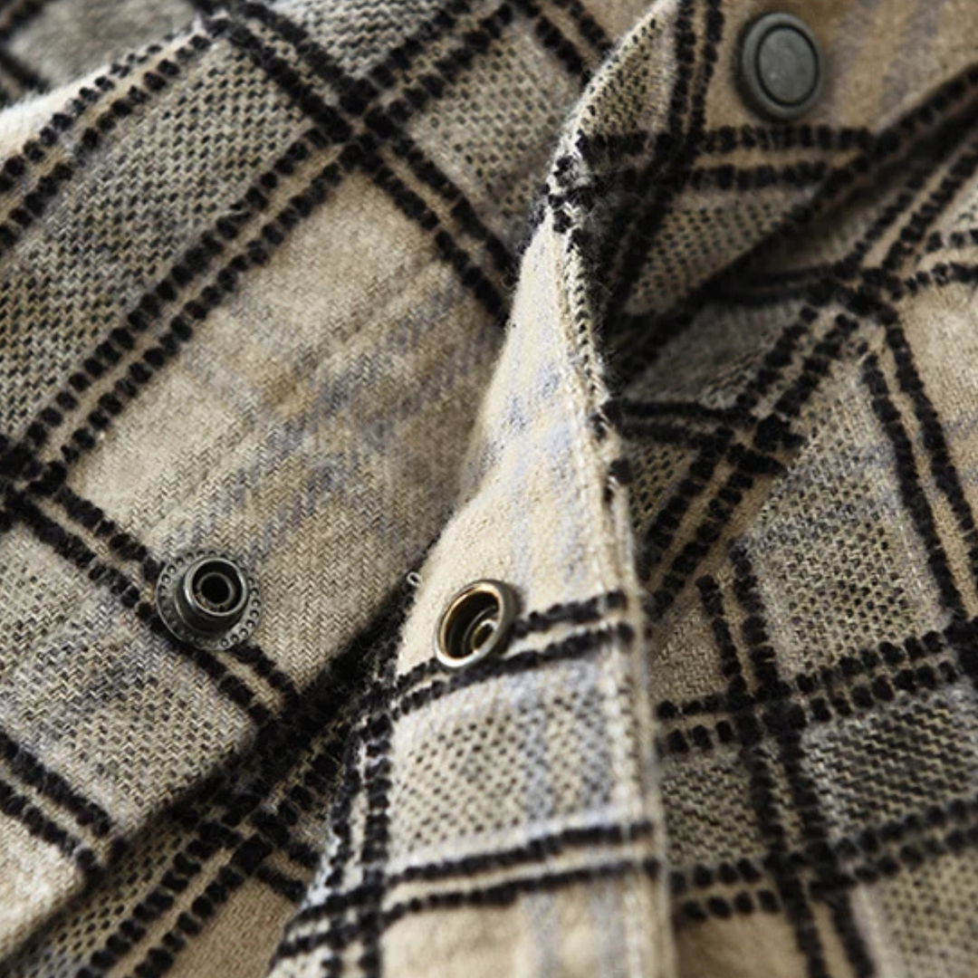 Southgate | Herre vintage Plaid Brushed bomuld skjorte