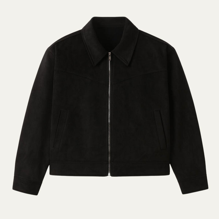 Madrid ruskind læder jakke - herre klassisk bomber Style