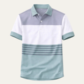 Freja Andersen | Herre afslappet farveblok sommer poloshirt