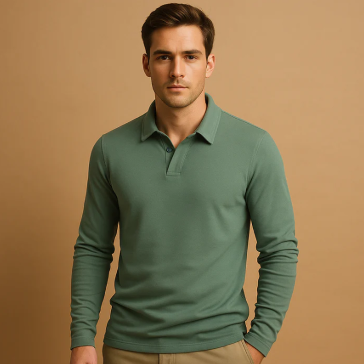 Freja Andersen | Herre afslappet slim fit bomuld poloshirt