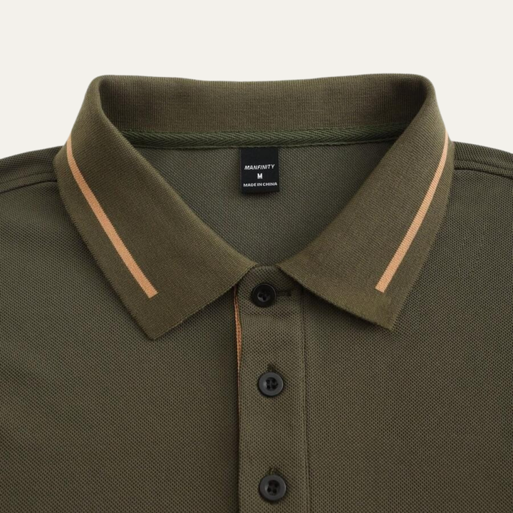 Meadowcrest Ridge herre poloshirt med Contrast Trim - militærgrøn