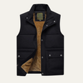 Freja Andersen | Herre vinter puffer vest | varm fleeceforet Vest med lommer