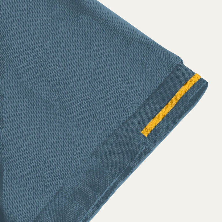 Meadowcrest Ridge herre poloshirt med Contrast Trim - blå