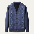 Barra | Herre V-hals strik cardigan med lommer