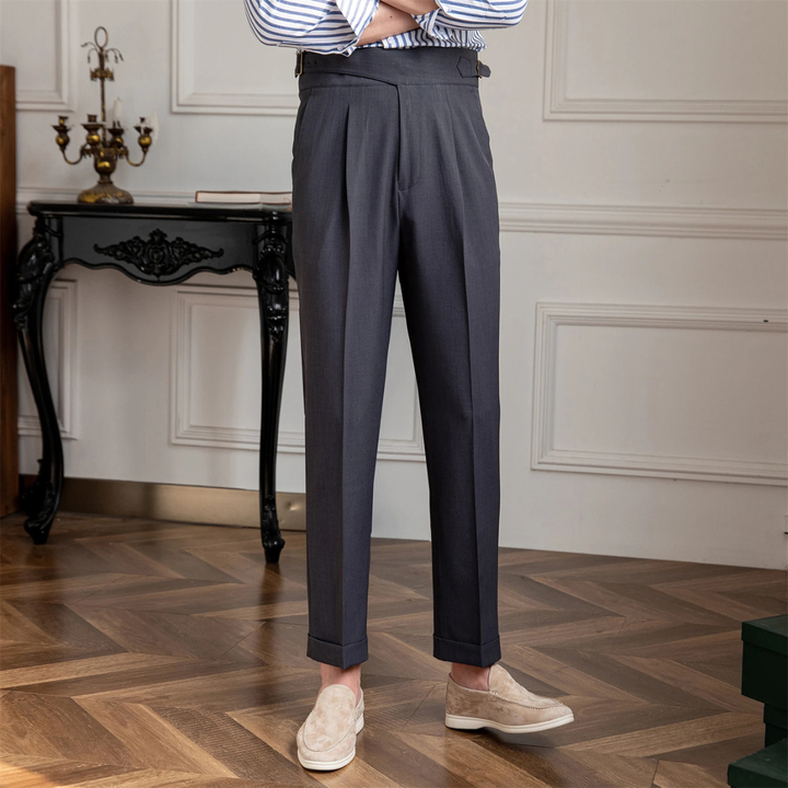 Freja Andersen | Herre høj talje pæne bukser - slim fit Straight bukser