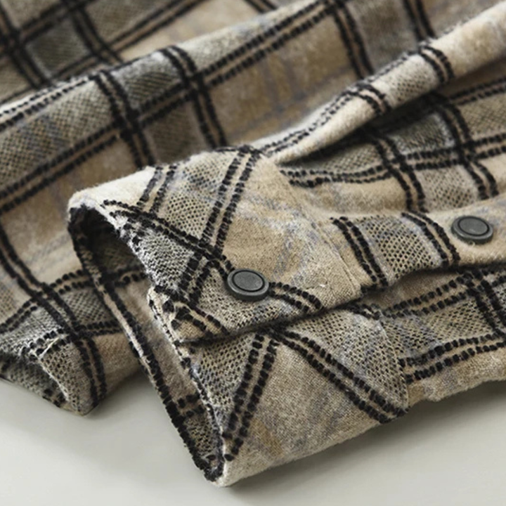 Southgate | Herre vintage Plaid Brushed bomuld skjorte