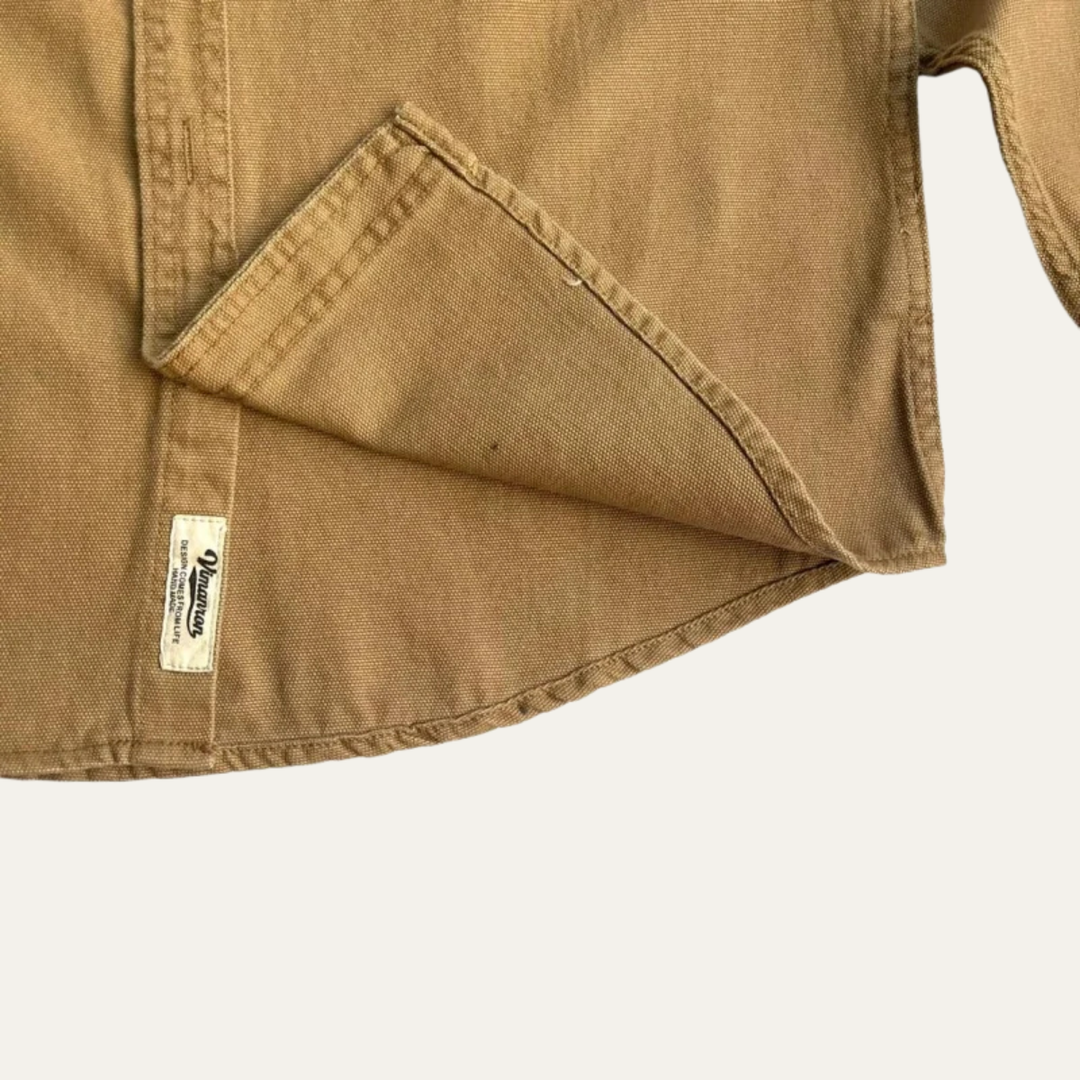 Freja Andersen | Herre bomuld Washed Canvas skjortejakke