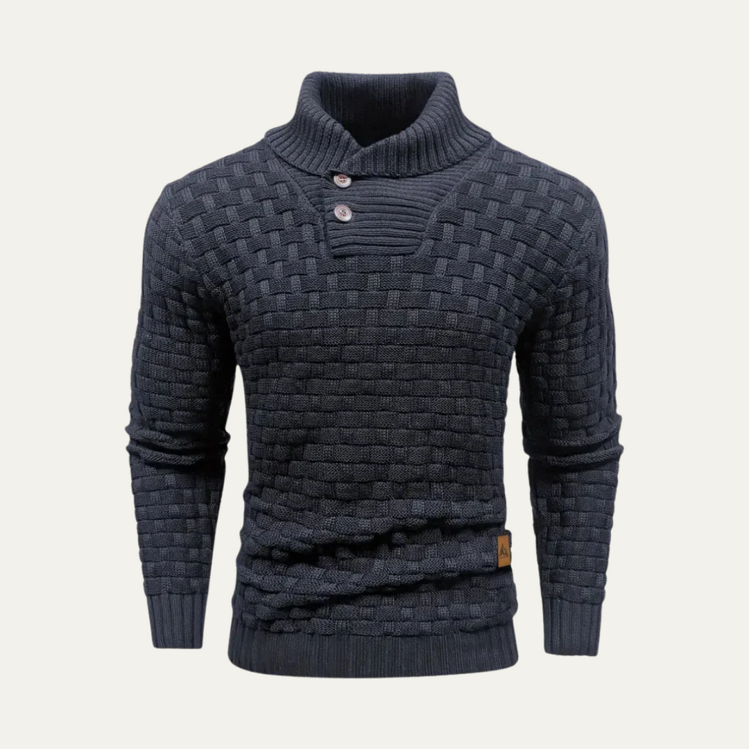 Brighton | Herre Chunky strik trøje med Buttons