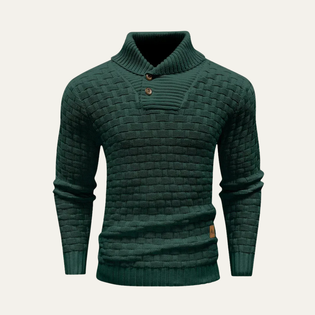 Brighton | Herre Chunky strik trøje med Buttons