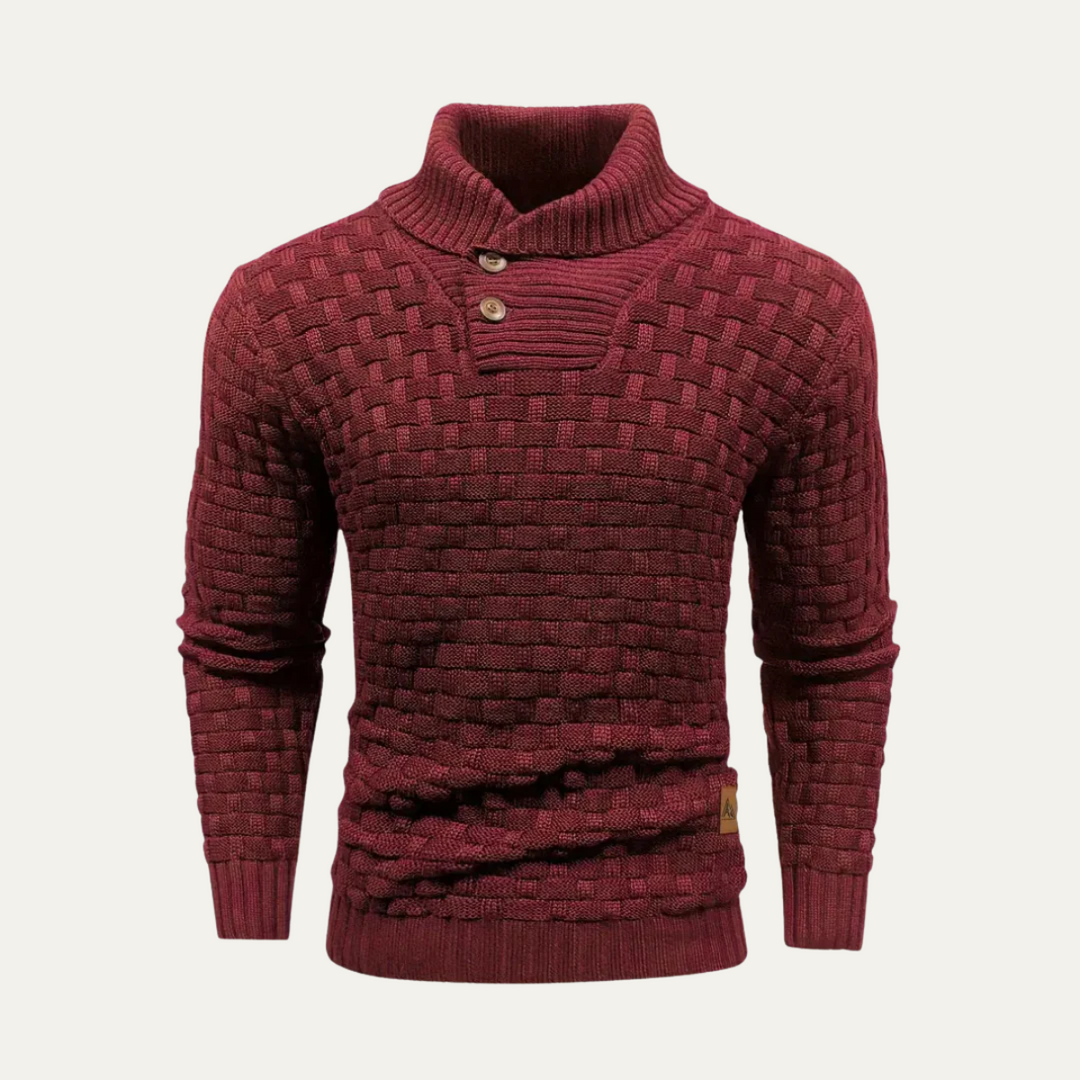 Brighton | Herre Chunky strik trøje med Buttons