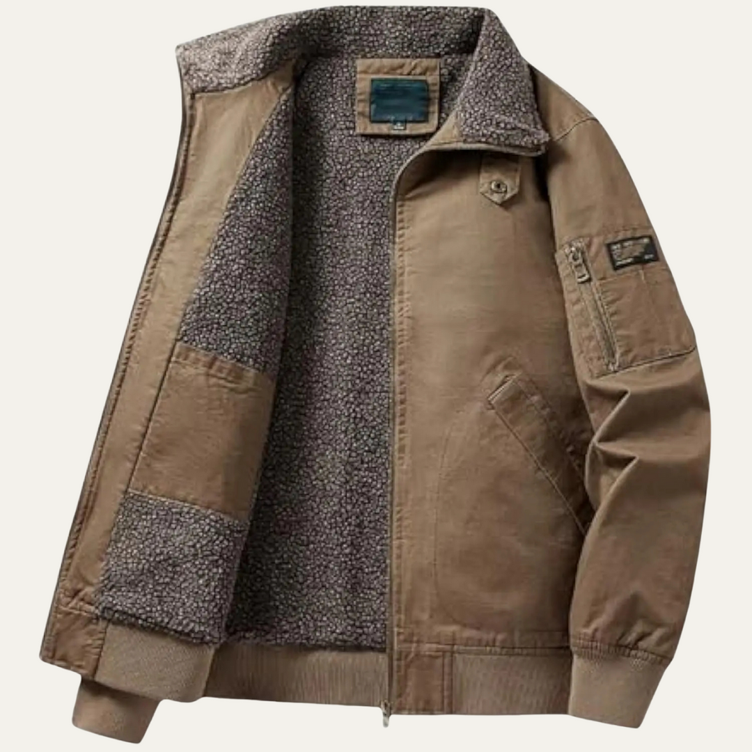 Freja Andersen | Herre Shearling Line vinter bomberjakke