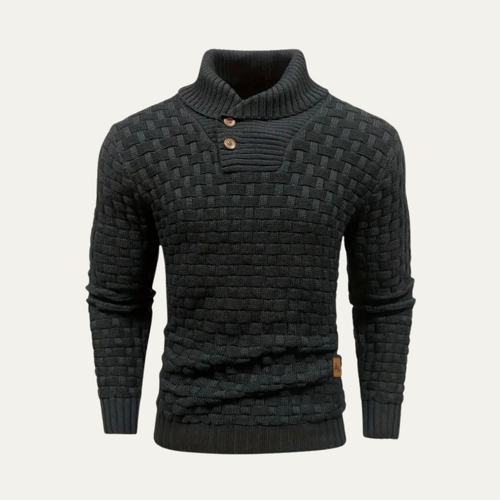 Brighton | Herre Chunky strik trøje med Buttons