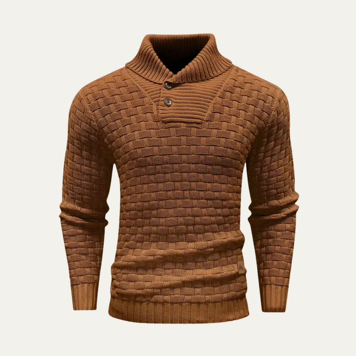 Brighton | Herre Chunky strik trøje med Buttons