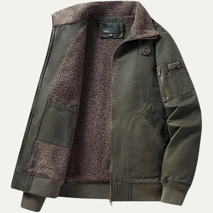 Freja Andersen | Herre Shearling Line vinter bomberjakke