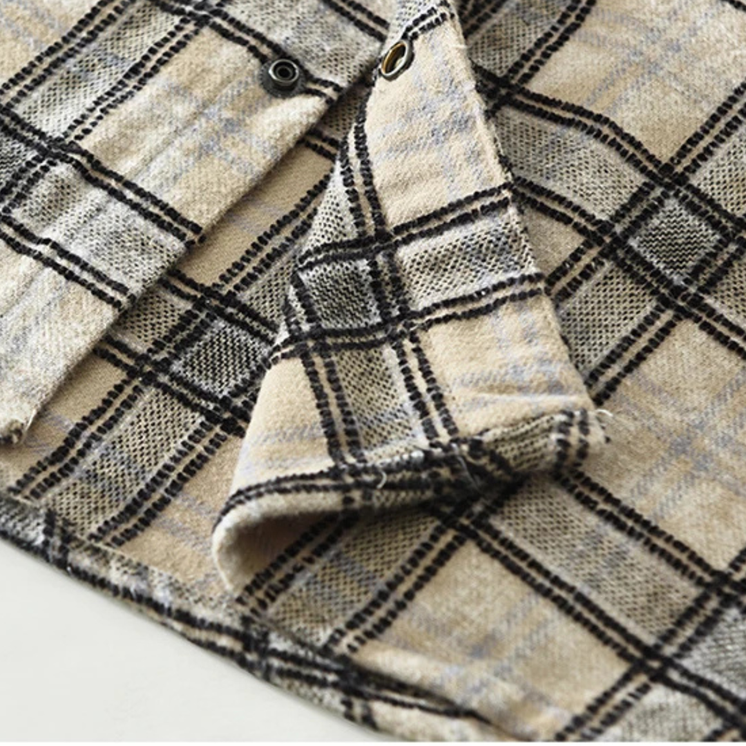 Southgate | Herre vintage Plaid Brushed bomuld skjorte