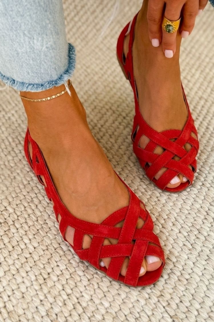 Caterina | Farverige flettede sandaler