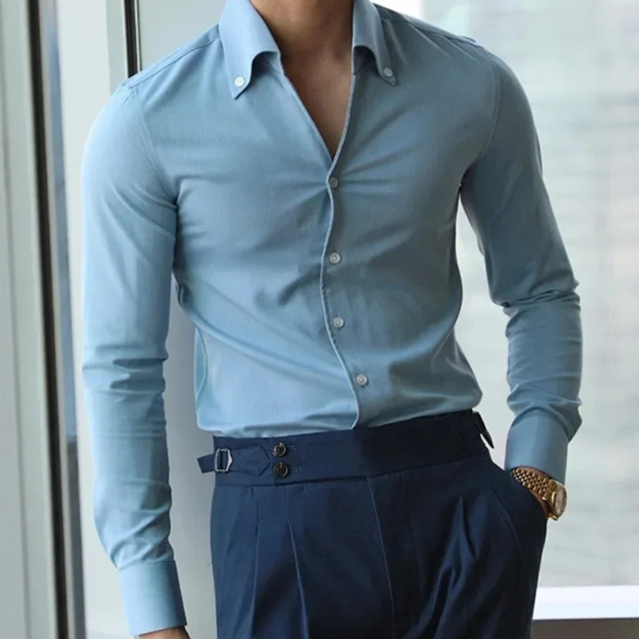 Oakwood Park herre krave slim fit Wrinkle Free afslappet skjorte