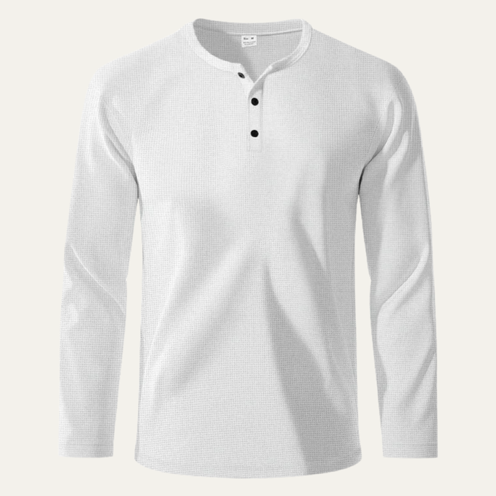 Pinecrest Creek herre afslappet Waffle Henley Thermal skjorte