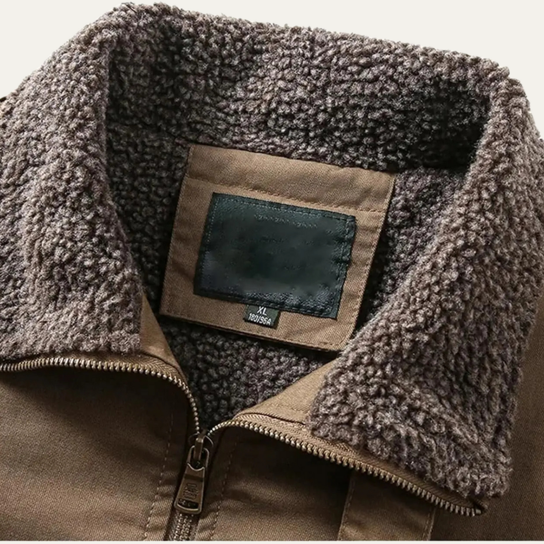 Freja Andersen | Herre Shearling Line vinter bomberjakke