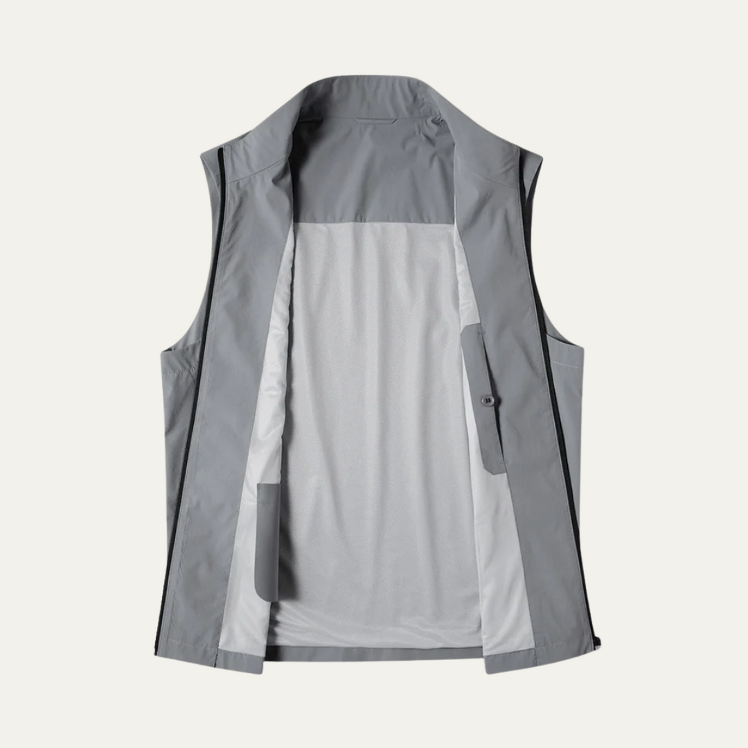 Freja Andersen | Herre let afslappet Vest - åndbar ærmeløs udendørs Vest for Layering