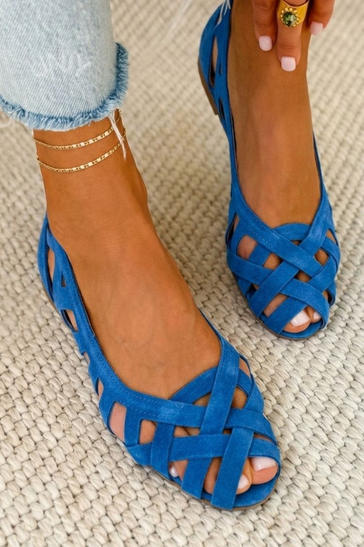 Caterina | Farverige flettede sandaler