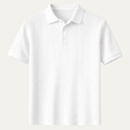 Stonebrook Ridge herre klassisk tekstureret poloshirt | hvid