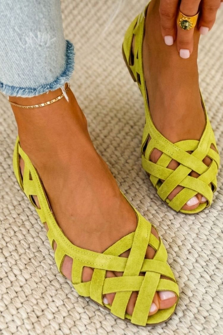 Caterina | Farverige flettede sandaler
