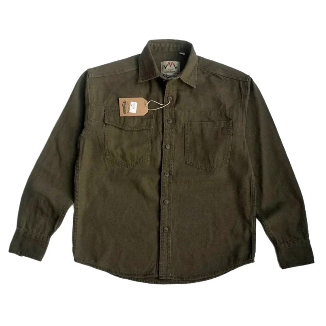 Freja Andersen | Herre bomuld Washed Canvas skjortejakke