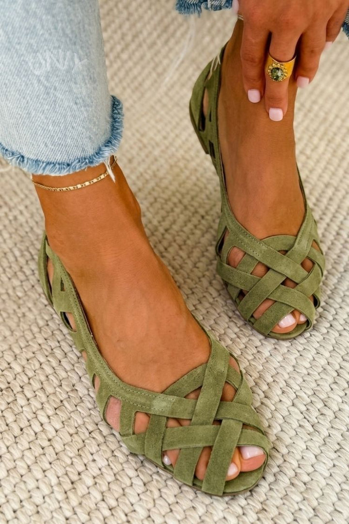 Caterina | Farverige flettede sandaler