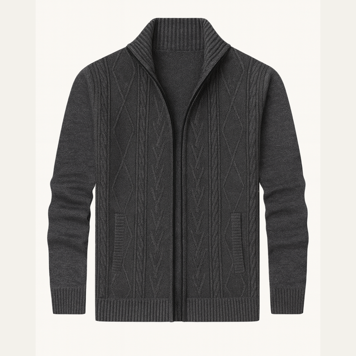 Dorsoduro | Herre vinter strikket Zip Up Nordic cardigan