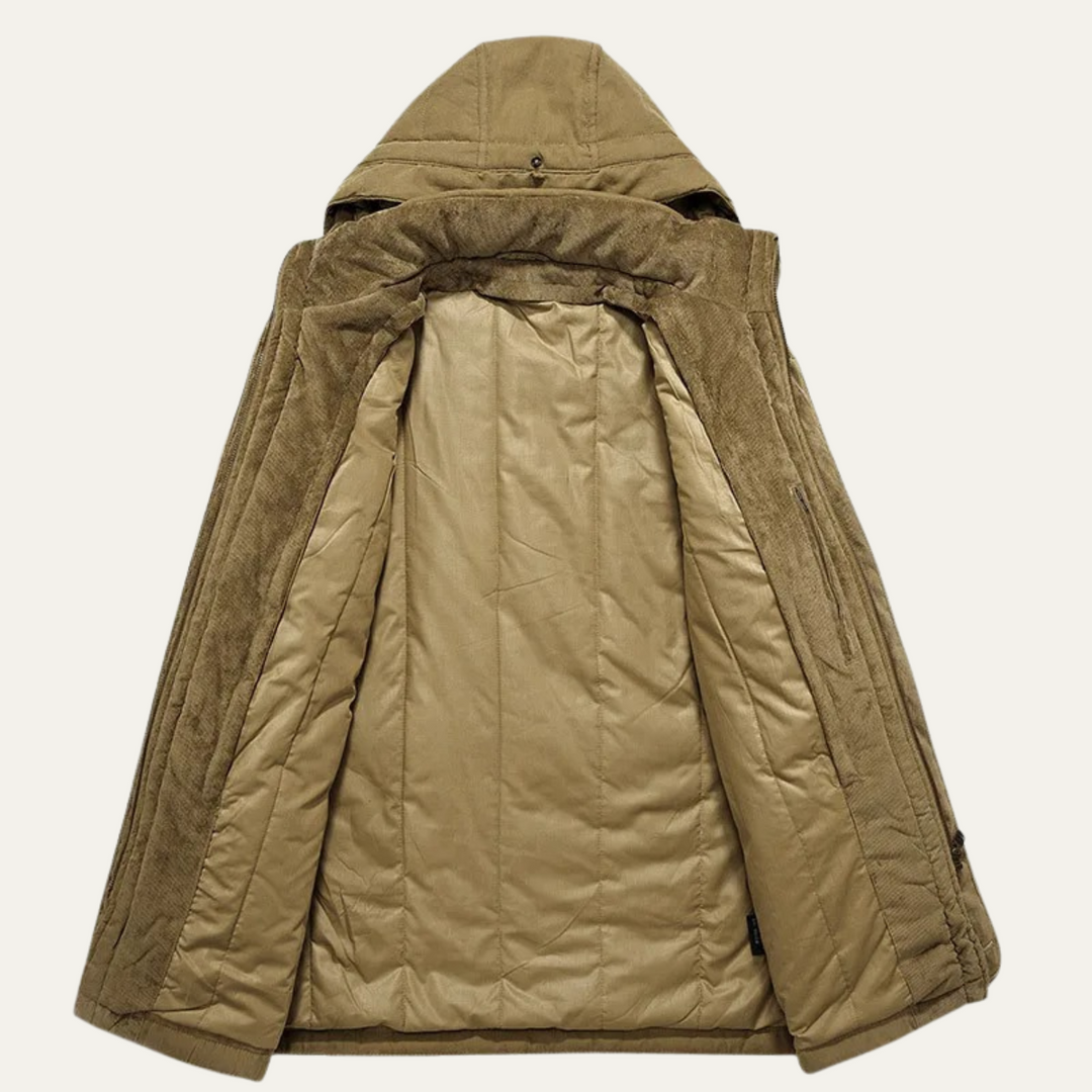 Freja Andersen | Herre Insulated vinter med hætte Parka jakke
