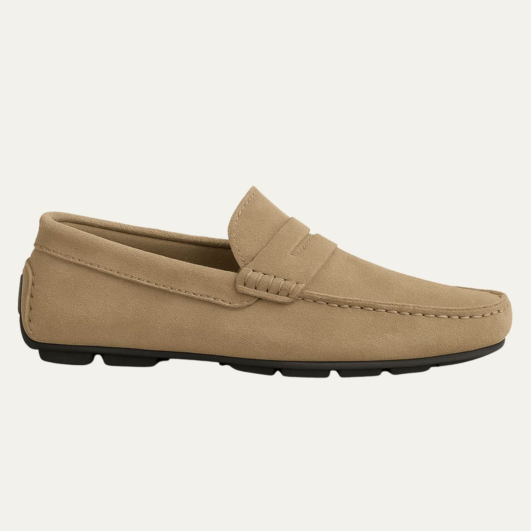 Corsica ruskind loafers til mænd
