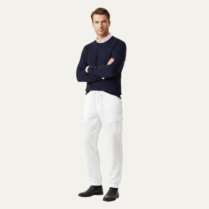 Silverridge | Herre løs pasform Multi Pocket bomuld blød Cargo bukser