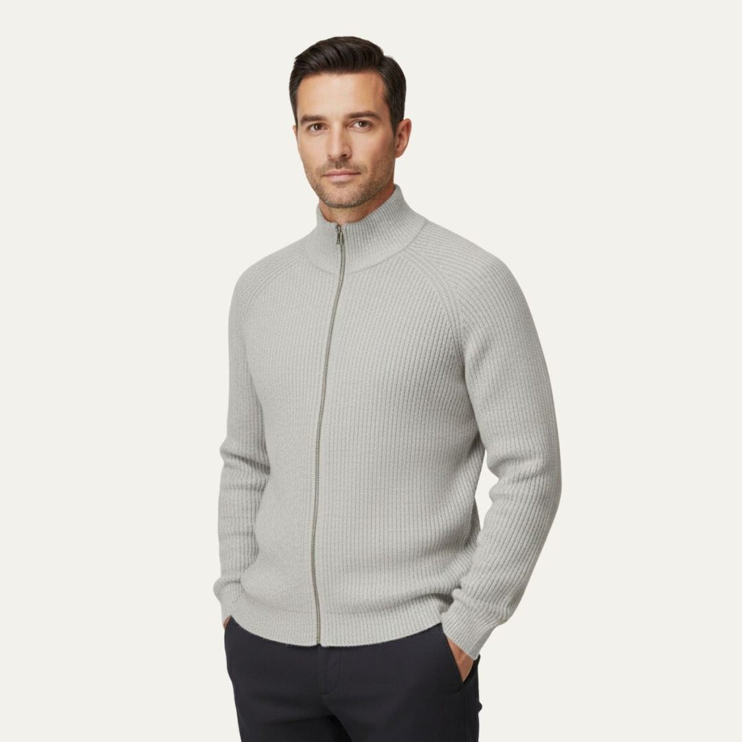 Richmond | Herre Elegant merino uld Zip Up cardigan