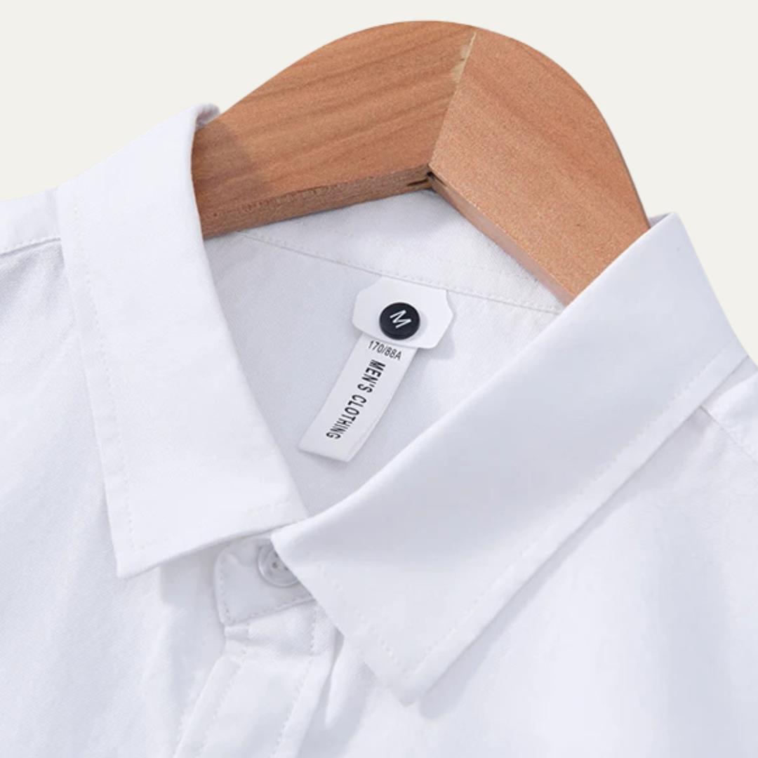 Freja Andersen | Herre slim fit bomuld knaplukket skjorte