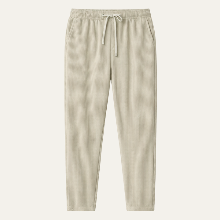 Freja Andersen | Herre afslappet Ribbed slim fit let bukser