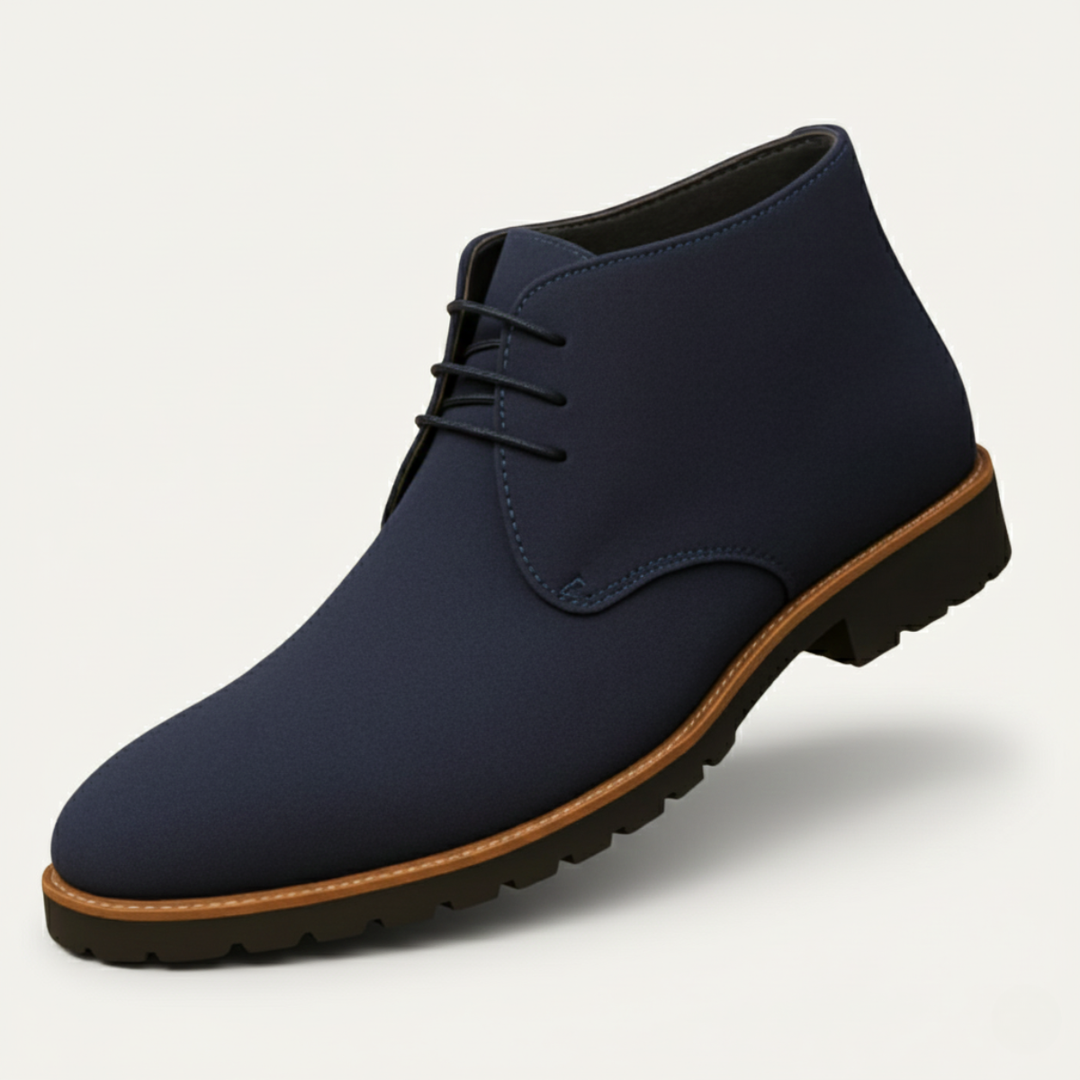 Freja Andersen | Herre afslappet ruskind Chukka pæne støvler med Rubber Sole