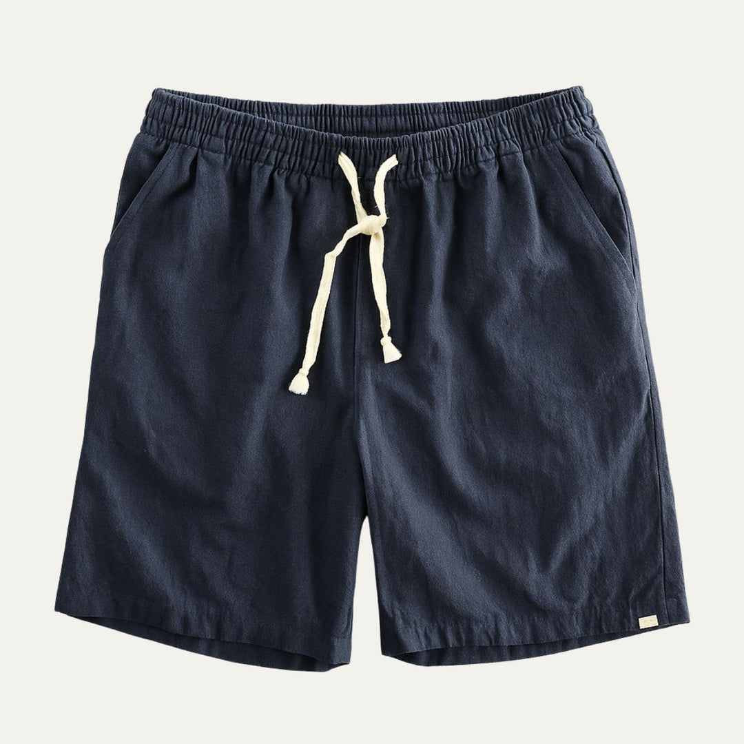 Rowley hør shorts - snøre shorts til mænd