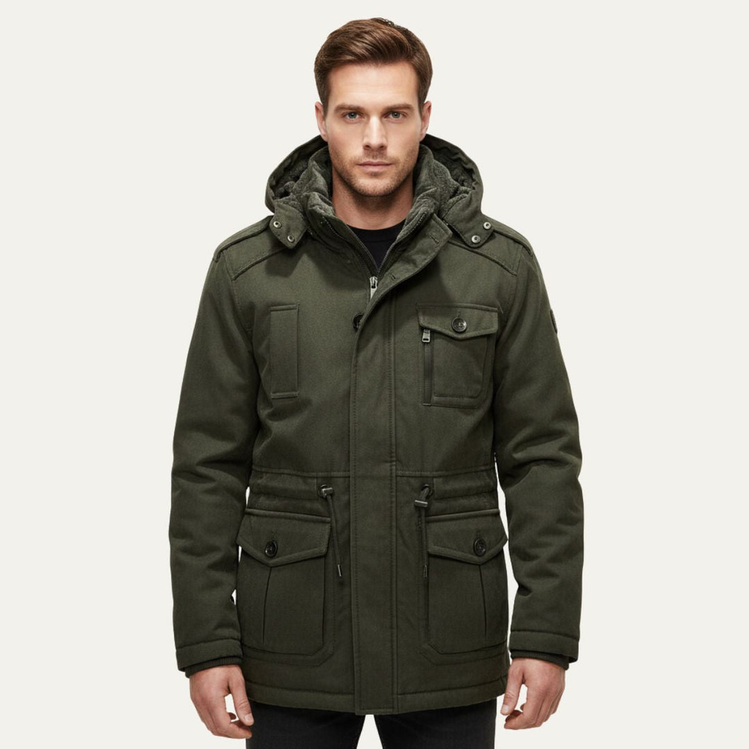Freja Andersen | Herre Insulated vinter Parka jakke med Hood