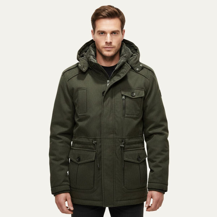 Freja Andersen | Herre Insulated vinter Parka jakke med Hood