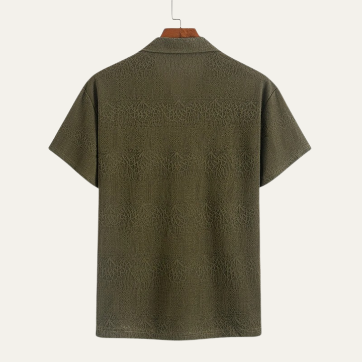 Maplewood Ridge herre V-hals åndbar strikket poloshirt