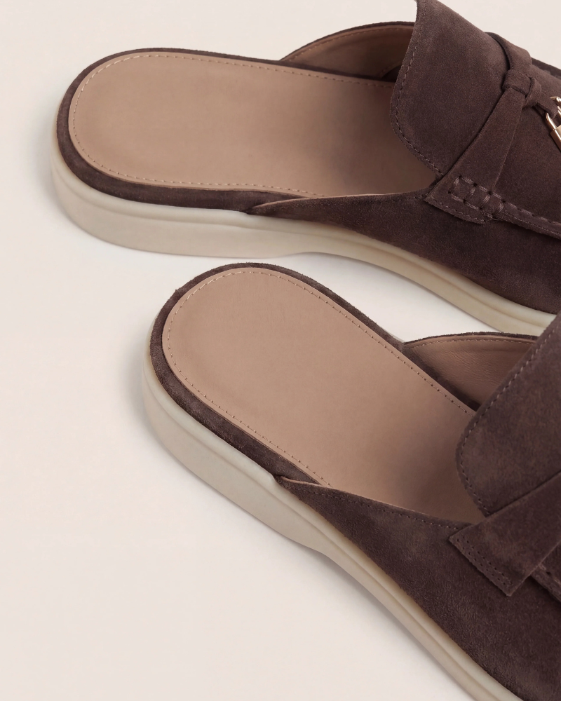 brun Suède Mediterranean Mule