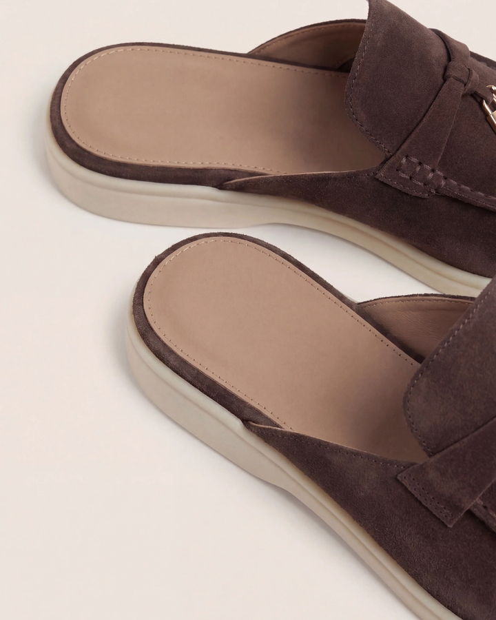 brun Suède Mediterranean Mule