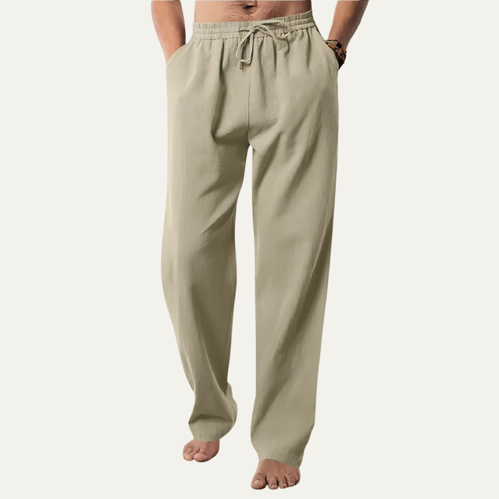Larkspur | Herre bomuld Hemp åndbar Straight Leg bukser