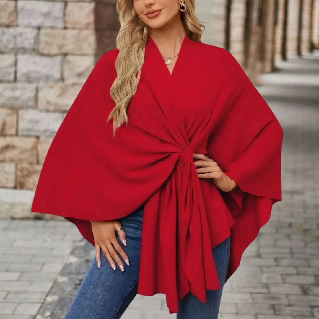 Briana™ | Elegant draperet poncho — 8