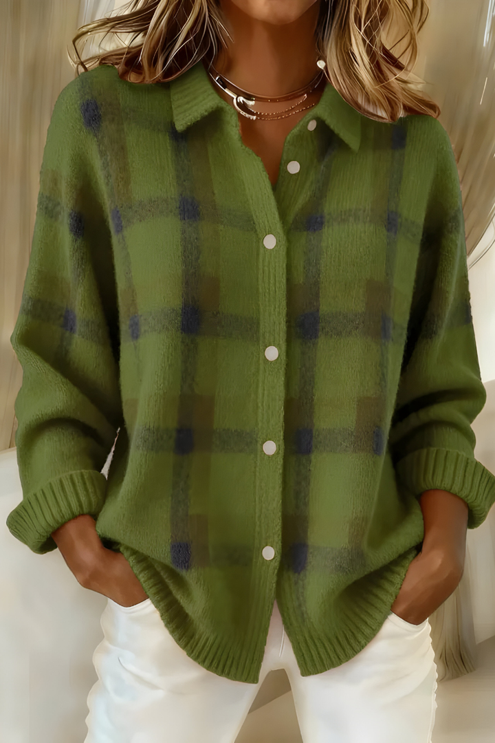 Camille™ | Plaid cardigan — 7