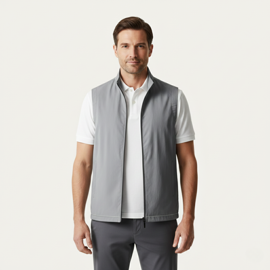 Freja Andersen | Herre let afslappet Vest - åndbar ærmeløs udendørs Vest for Layering